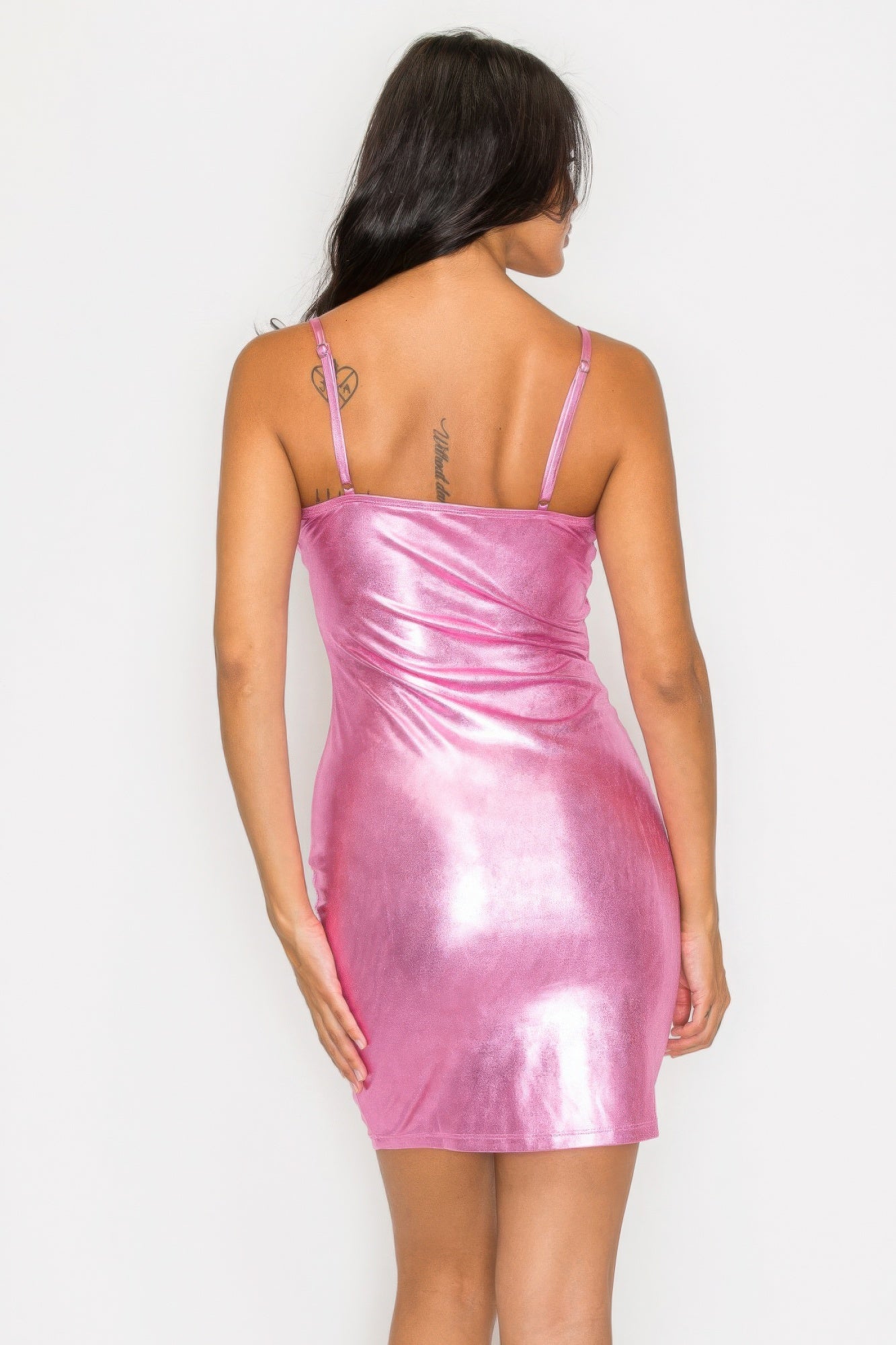 Foil mini dress