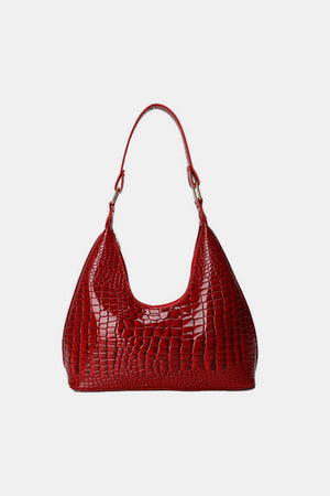 PU Leather Stone Texture Shoulder Bag