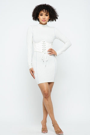 Oakleigh Bustier Dress - White