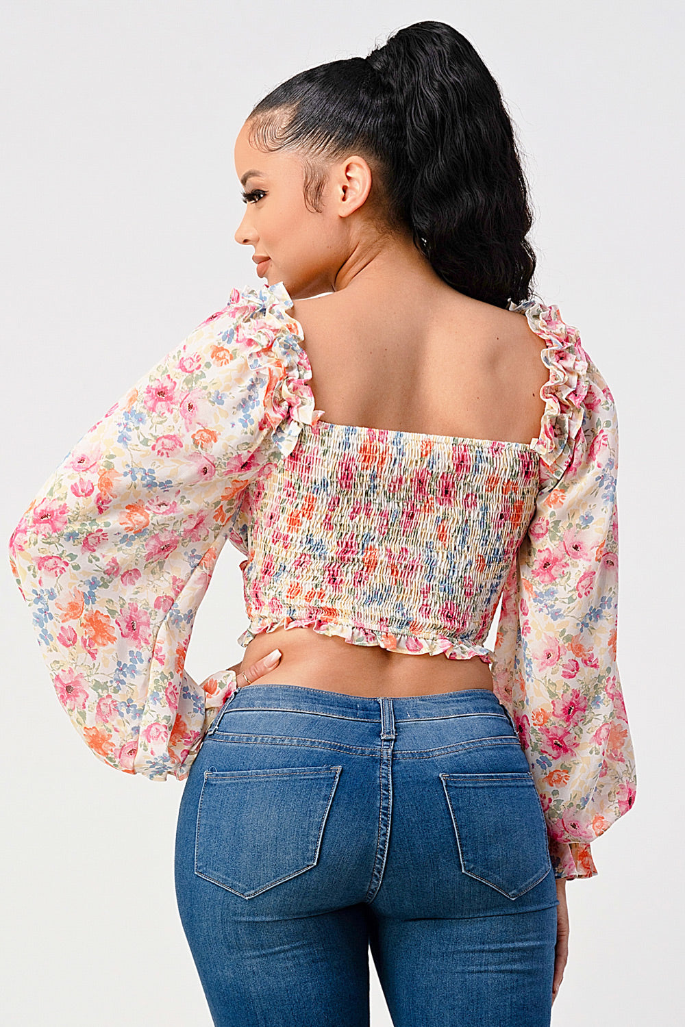 Floral Sweetheart Blouse