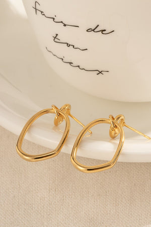 18K Gold-Plated Dangle Earrings